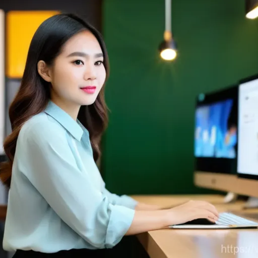 지식 활용 실천 프로젝트의 지속적인 피드백 시스템 - **Prompt:** A young Vietnamese professional, in their late 20s, actively engaged in a dynamic, moder...